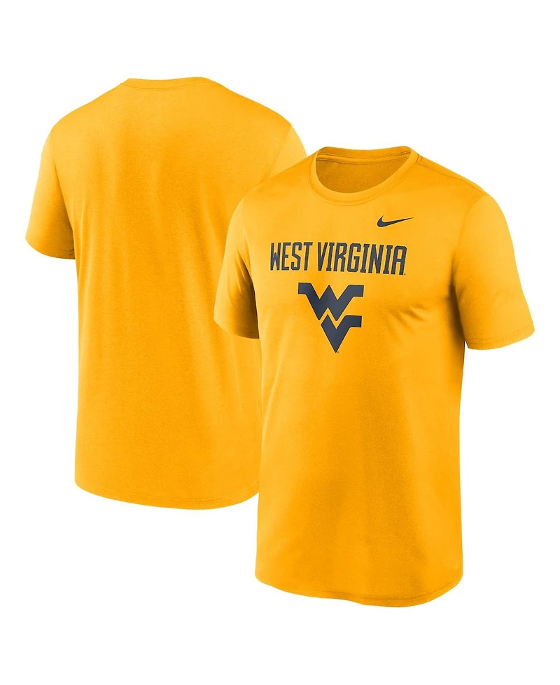 Nike Men's Gold West Virginia Mountaineers Lockup Legend Performance T-Shirt