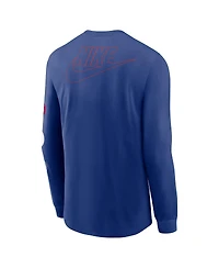 Nike Men's Royal Chicago Cubs Cooperstown Collection Knockout Long Sleeve T-Shirt