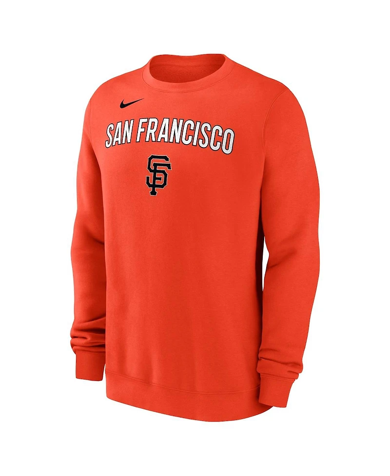 Nike Men's Orange San Francisco Giants Pullover Sweatshirt