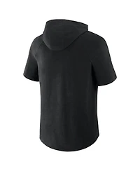 Fanatics Men's Black Baltimore Orioles Clubhouse Optimal Play Raglan Short Sleeve Pullover Hoodie