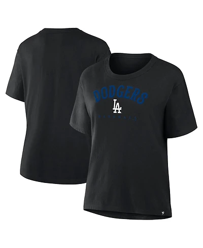 Fanatics Women's Black Los Angeles Dodgers Home Run Legacy T-Shirt