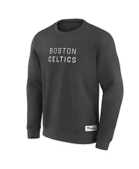 Fanatics Men's Gray Boston Celtics Elements Future Ground Lettering Pullover Sweatshirt