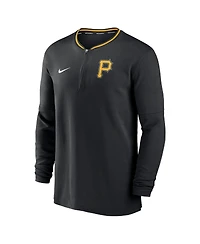 Nike Men's Black Pittsburgh Pirates Authentic Collection Performance Half-Zip Top