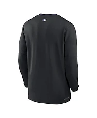Nike Men's Black Colorado Rockies Authentic Collection Performance Half-Zip Top