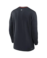 Nike Men's Navy Detroit Tigers Authentic Collection Performance Half-Zip Top