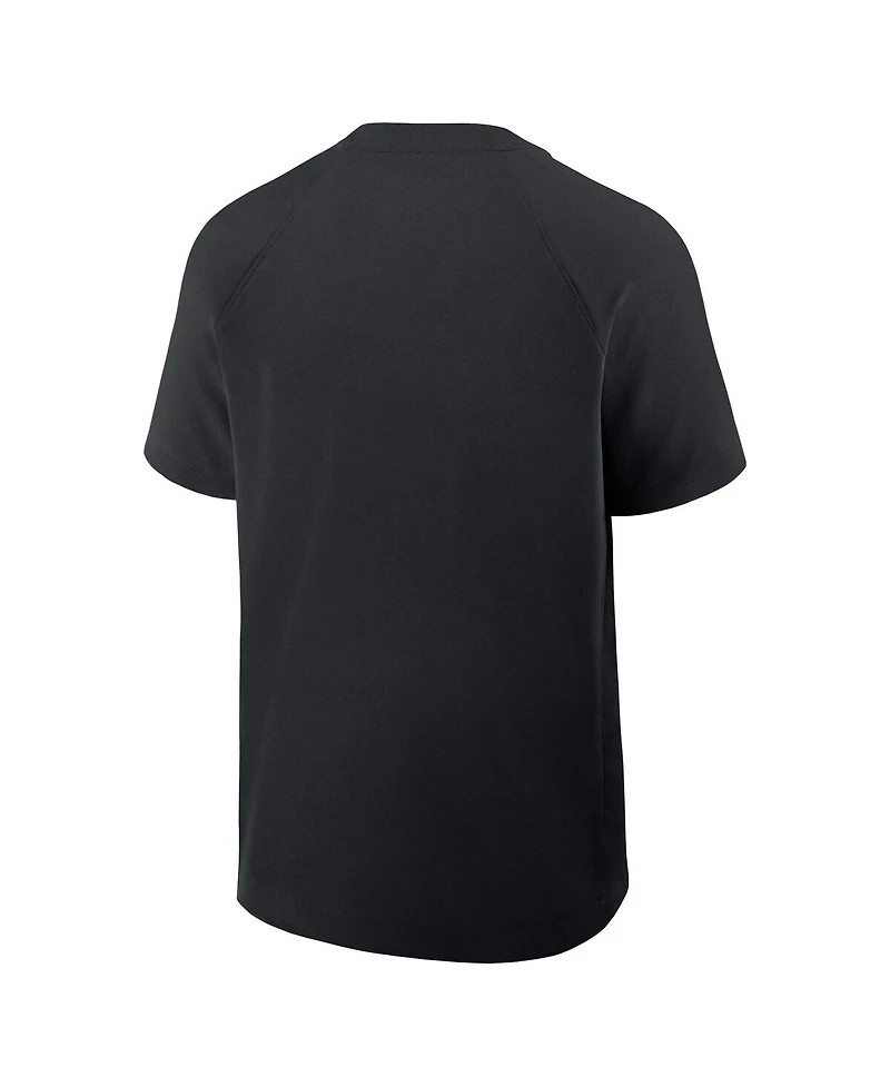 Nike Men's Black Arizona Diamondbacks Authentic Collection Raglan Short Sleeve Windshirt
