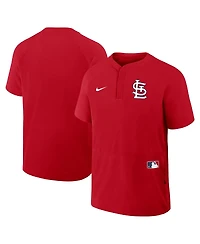Nike Men's Red St. Louis Cardinals Authentic Collection Raglan Short Sleeve Windshirt