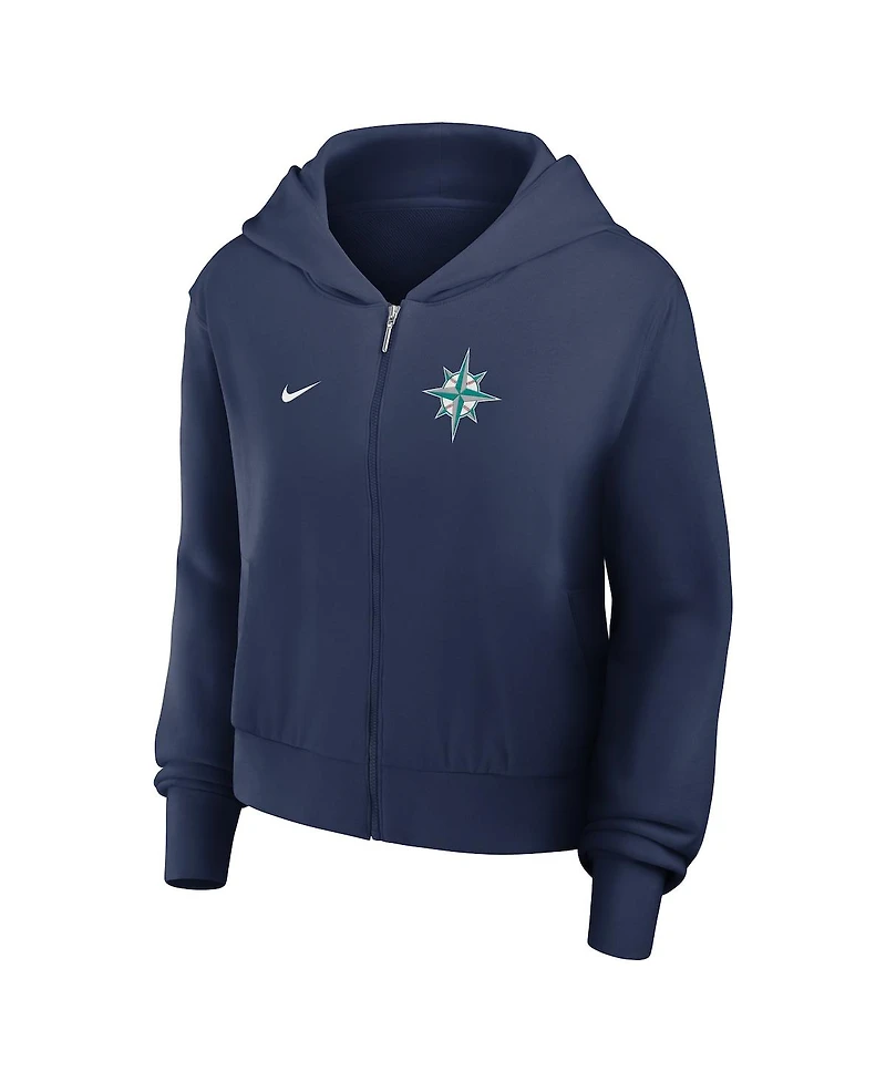 Nike Women's Navy Seattle Mariners Chill Full-Zip Hoodie