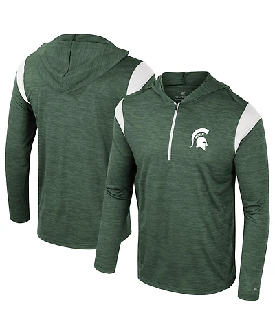 Colosseum Men's Green Michigan State Spartans Dozer Half-Zip Windshirt