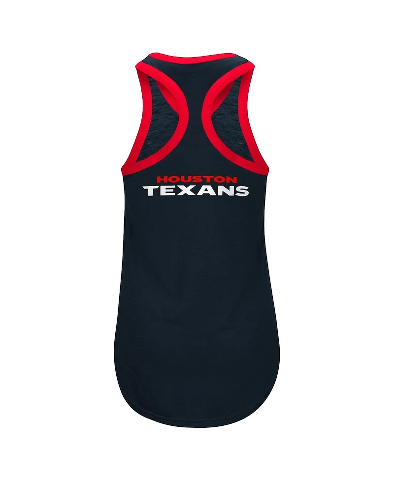G-iii 4Her by Carl Banks Women's Navy Houston Texans Tater Racerback Tank Top