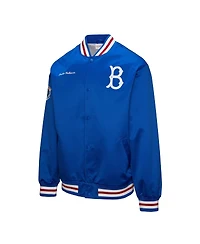 Mitchell & Ness Men's Jackie Robinson Royal Brooklyn Dodgers Legends Collection Vintage Satin Full-Snap Jacket
