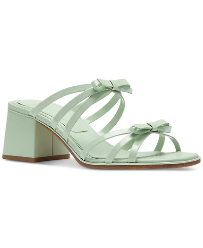kate spade new york Women's Carolina Bow-Trim Block-Heel Sandals