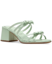 kate spade new york Women's Carolina Bow-Trim Block-Heel Sandals