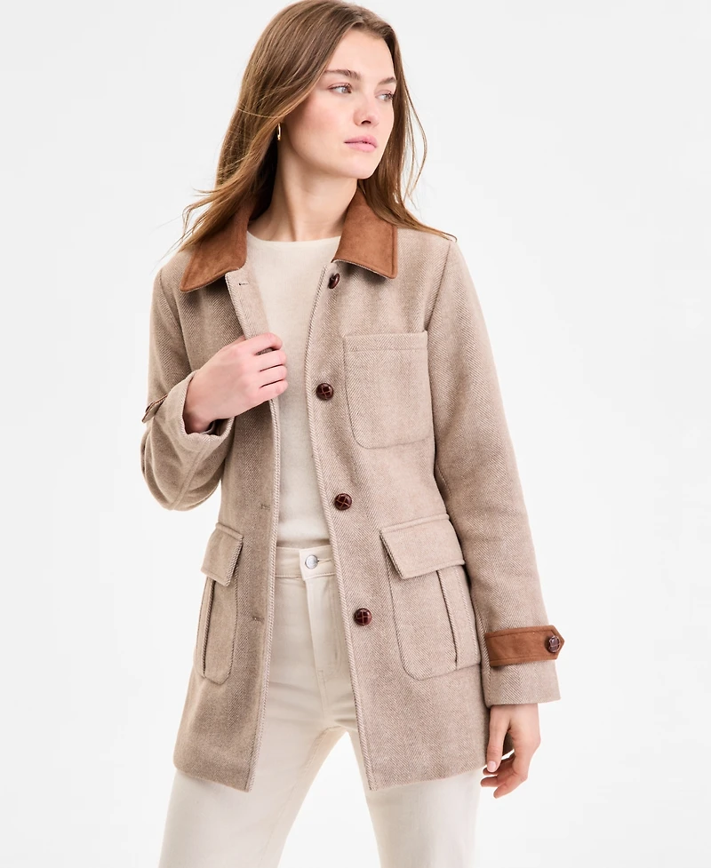 Steve Madden Women's Belted Single-Breasted Jacket