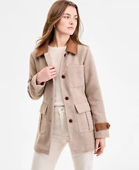 Steve Madden Women's Belted Single-Breasted Jacket