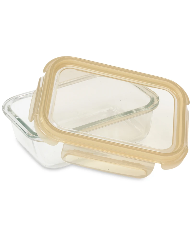 Sedona Kitchen 3-Pack Rectangular Glass Food Storage Container Set