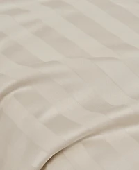 French Connection Damask Stripe 300-Thread Count Cotton Sateen 3-Pc. Sheet Set, Twin