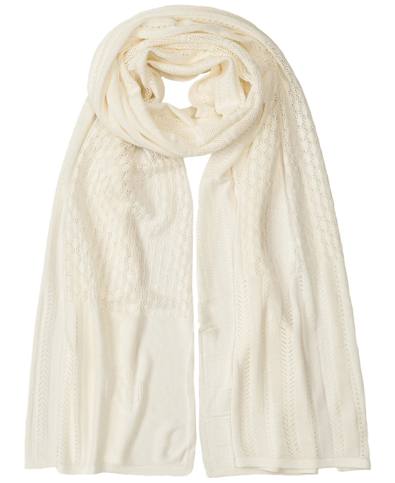 Lauren Ralph Lauren Pointelle Patchwork Wrap