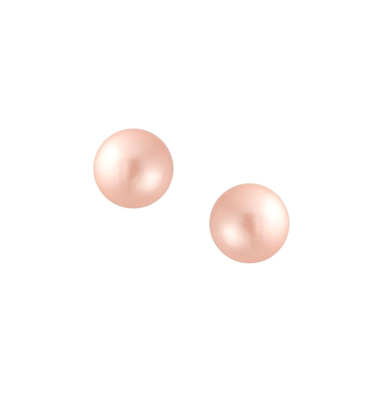 Bling Jewelry Classic Light Pink Drop Ball Earrings with Simulated Sterling Silver
