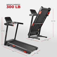 Sunny Health & Fitness Active 300 Smart Manual Incline Treadmill with WiFi & Bluetooth
