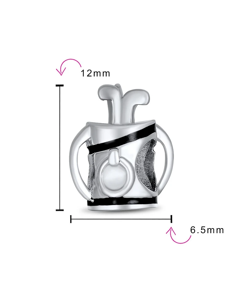 Bling Jewelry Golf Bag Clubs Charm Bead Sterling Silver for European Bracelet