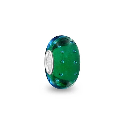 Bling Jewelry Murano Glass Charm Bead Sterling Silver Core Green Pink Blue Aqua Red Ocean Spacer