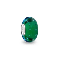 Bling Jewelry Murano Glass Charm Bead Sterling Silver Core Green Pink Blue Aqua Red Ocean Spacer