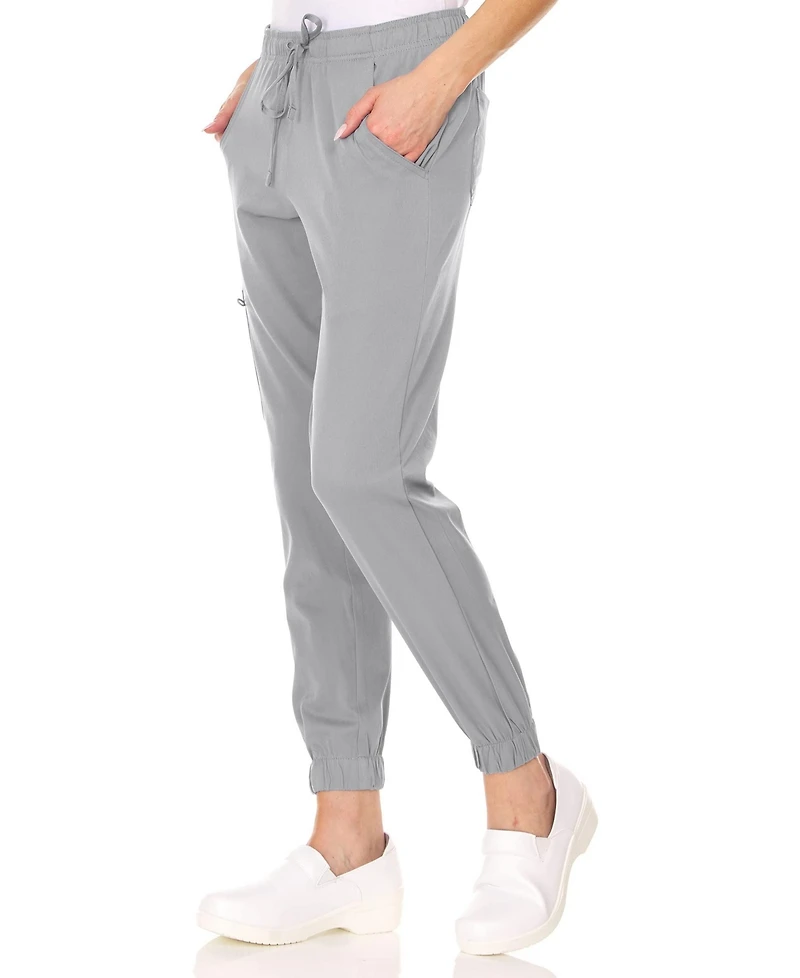 Medichic Plus Leah 5-Pocket Stretch Cargo Jogger Scrub Pants Yellow 3X Large