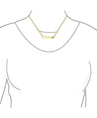Bling Jewelry Ayllu Amulet Talisman Inspirational Heart Infinity Clover Love Luck Unity Sideways Bar Pendant Necklaces Yellow Gold Plated.925 Sterling