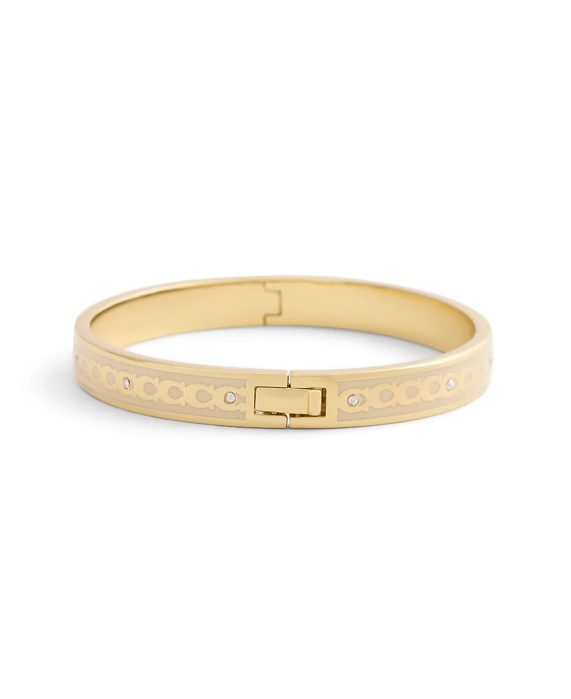 Coach Signature Faux Stone C Enamel Bangle Bracelet