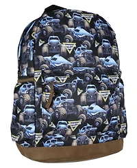 Monster Jam Backpack All-Over Print Megalodon Truck Design School Book Bag