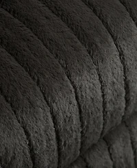 Furniture of America 41" Jorvien Modern Chenille Power Swivel Glider Recliner with Pillows