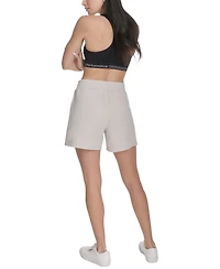 Calvin Klein Women's Smocked Waistband Midi Shorts