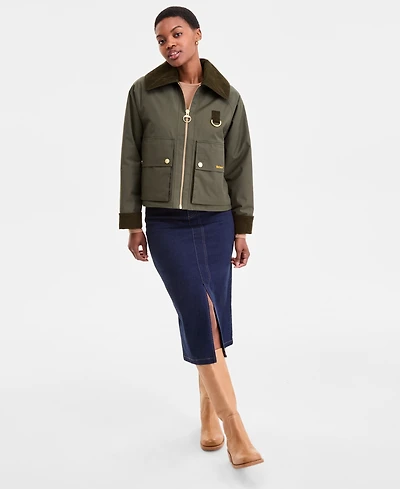 Barbour Women's Nora Oversized-Collar Utility Jacket, Exclusively at Macy's
