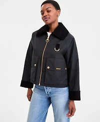 Barbour Women's Nora Oversized-Collar Utility Jacket, Exclusively at Macy's