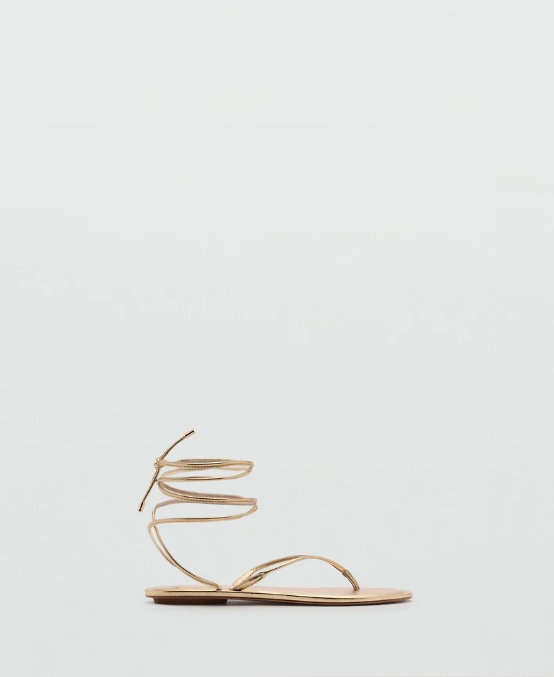 Mango Women's Strips Sandals