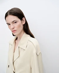 Mango Women's Double-Breasted Lapels Jacket