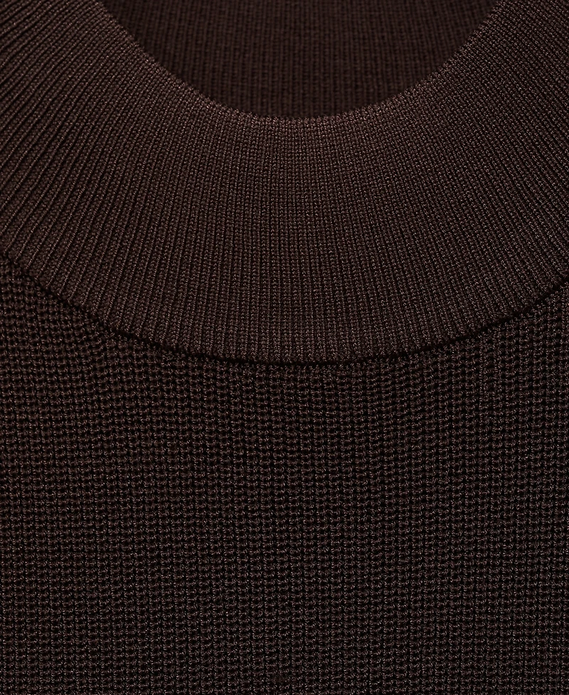 Mango Women's Perkins-Neck Knitted Dress