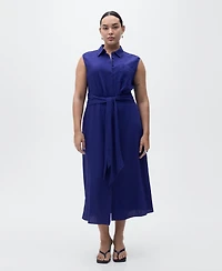 Mango Women's Bow Shirt Dress