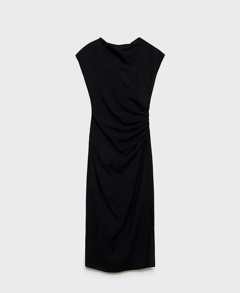 Mango Women's Draped Straight Dress