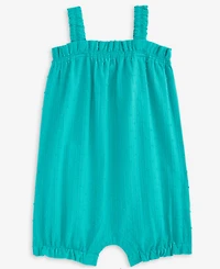 First Impressions Baby Girls Clip-Dot Cotton Tank Sunsuit, Exclusively at Macy's