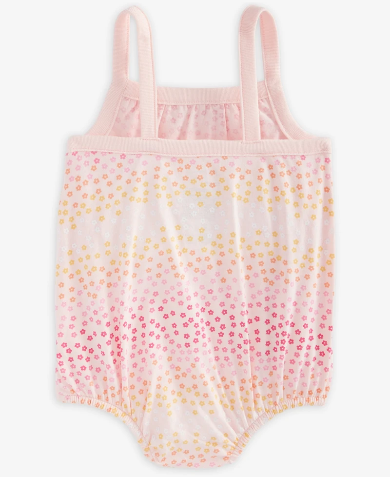 First Impressions Baby Girls Gradient Floral-Print Sunsuit, Exclusively at Macy's