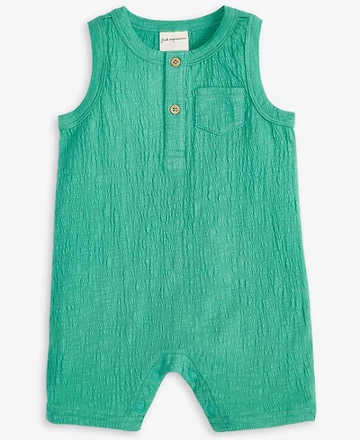 First Impressions Baby Boys Knit Gauze Sunsuit, Exclusively at Macy's
