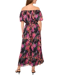 Vince Camuto Women's Off-The-Shoulder Puff-Sleeve Maxi Dress