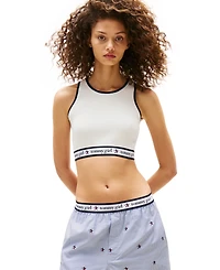 Tommy Girl Women's Cropped Knitted Tank Top