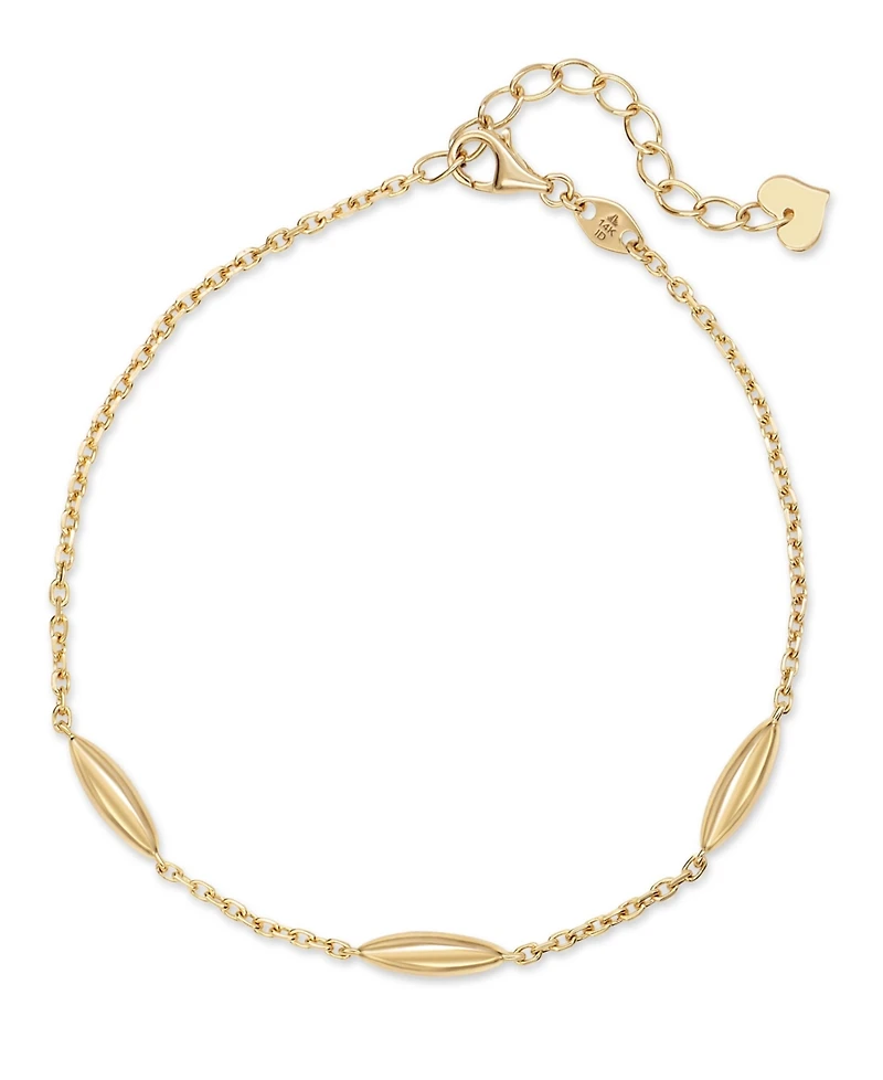 Devata Link Chain Bracelet in 14K Gold, 6.5 in adj to 7.5 in, approx. 2.5 grams.