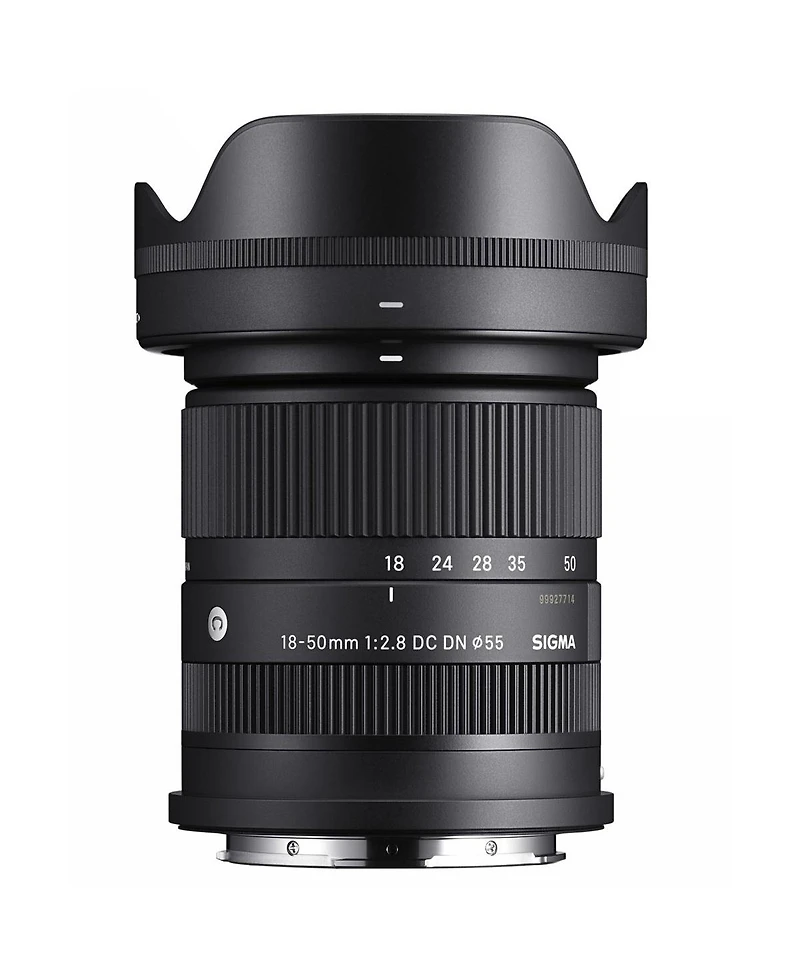 Sigma 18-50mm f/2.8 Dc Dn Contemporary Lens for Sony E, Bundle with 55mm Filter Kit, Lens Cleaner, Lens Wrap, Lens Cap Tether, Cleaning Kit, Pc