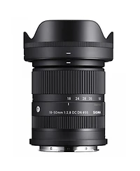 Sigma 18-50mm f/2.8 Dc Dn Contemporary Lens for Sony E, Bundle with 55mm Filter Kit, Lens Cleaner, Lens Wrap, Lens Cap Tether, Cleaning Kit, Pc