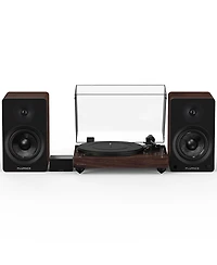 Fluance Reference RT82 High Fidelity Vinyl Turntable with PA10 Phono Preamp and Ai61 Powered 6.5" Bookshelf Speakers, Ortofon OM10 Cartridge, 120