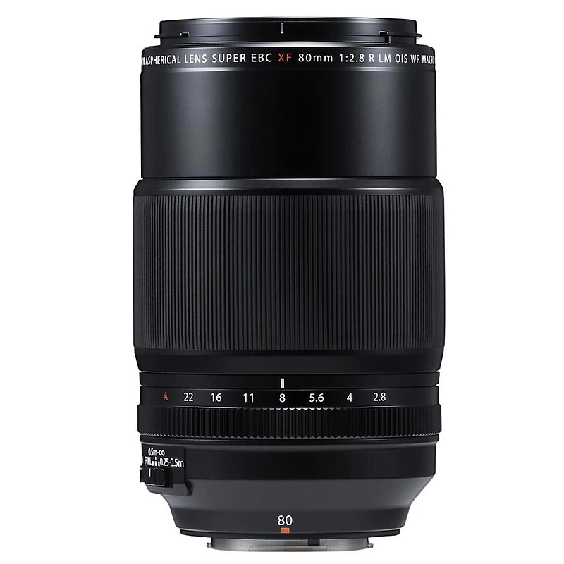 Fujifilm Xf 80mm f/2.8 R Lm Ois Wr Macro Lens, Black, Bundle with 62mm Filter Kit, Flex Lens Shade, Lens Cleaner, Cleaning Kit, Lens Cap Tether, Mac